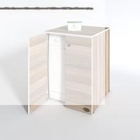 Kenzlife bulaşık&çamaşır&kurutma makinesi dolabı kapaklı nurten crd 90*70*60 banyo ofis