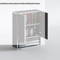 Kenzlife banyo ecza dolabı bakunin gri 60*40*20 mutfak (m)üst arkalıklı alt arkalıksız