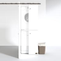 Kenzlife çamaşır-bulaşık makinesi dolabı kapaklı roksana byz 180*70*60 banyo çift katlı arkalıksız
