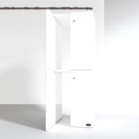Kenzlife çamaşır-bulaşık makinesi dolabı kapaklı roksana byz 180*70*60 banyo çift katlı arkalıksız
