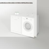 Kenzlife çamaşır&kurutma&bulaşık makinesi dolabı naumkare byz 90*140*60 kapaksız arkalıksız