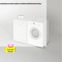 Kenzlife çamaşır&kurutma&bulaşık makinesi dolabı naumkare byz 90*140*60 arkalıksız + tekli duvar rafı hediyeli