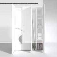 Kenzlife çamaşır-kurutma makinesi dolabı kapaklı yaromira byz 180*120*60 banyo arkalıksız