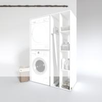 Kenzlife çamaşır-kurutma makinesi dolabı alyusha byz 180*120*60 banyo kapaksız arkalıksız
