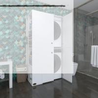 Kenzlife çamaşır-kurutma makinesi dolabı kapaklı foka byz 180*090*60 banyo arkalıksız