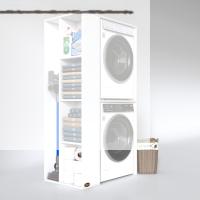 Kenzlife çamaşır-kurutma makinesi dolabı demyan byz 180*090*60 banyo kapaksız arkalıksız