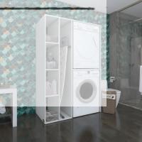 Kenzlife çamaşır-kurutma makinesi dolabı alyusha sol byz 180*120*60 banyo kapaksız arkalıksız