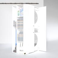 Kenzlife çamaşır-kurutma makinesi dolabı kapaklı foka sol byz 180*090*60 banyo arkalıksız