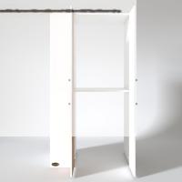 Kenzlife çamaşır-kurutma makinesi dolabı kapaklı foka sol byz 180*090*60 banyo arkalıksız