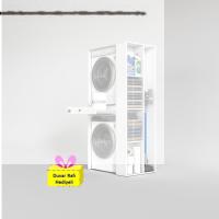 Kenzlife çamaşır-kurutma makinesi dolabı bacce sağ byz 187*090*60 çekmeceli + tekli duvar rafı hediye