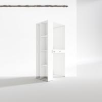Kenzlife çamaşır-kurutma makinesi dolabı bacce sol byz 187*090*60 çekmeceli banyo