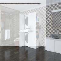 Kenzlife çamaşır-kurutma makinesi dolabı ahi evran sağ byz 187*090*60 çekmeceli banyo