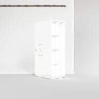 Kenzlife çamaşır-kurutma makinesi dolabı ahi evran sağ byz 187*090*60 çekmeceli banyo