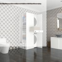 Kenzlife çamaşır-kurutma makinesi dolabı ahi evran sol byz 187*090*60 çekmeceli banyo