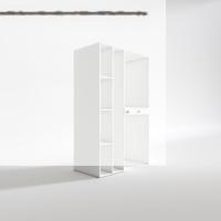 Kenzlife çamaşır-kurutma makinesi dolabı gutas sol byz 187*120*60 çekmeceli banyo