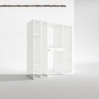 Kenzlife çamaşır-kurutma makinesi dolabı sadra byz 187*170*60 çekmeceli raflı banyo