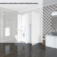 Kenzlife çamaşır-kurutma makinesi dolabı şahrur sağ byz 187*120*60 çekmeceli banyo