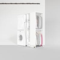 Kenzlife çamaşır-kurutma makinesi dolabı ve giysi dolabı kazvini sağ byz 180*160*60  banyo