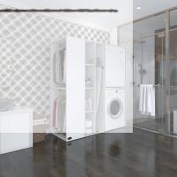 Kenzlife çamaşır-kurutma makinesi dolabı ve giysi dolabı kazvini sol byz 180*160*60  banyo