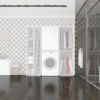 Kenzlife çamaşır-kurutma makinesi dolabı ve giysi dolabı cevheri sol byz 180*170*60  banyo