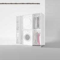 Kenzlife çamaşır-kurutma makinesi dolabı ve giysi dolabı cevheri sol byz 180*170*60  banyo