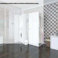 Kenzlife çamaşır-kurutma makinesi dolabı ve giysi dolabı bistami sağ byz 180*160*60  banyo