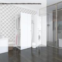 Kenzlife çamaşır-kurutma makinesi dolabı ve giysi dolabı bistami sol byz 180*160*60  banyo
