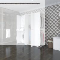 Kenzlife çamaşır-kurutma makinesi dolabı ve giysi dolabı çekmeceli eşari sağ byz 187*160*60  banyo