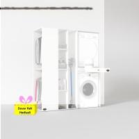 Kenzlife çamaşır-kurutma makinesi dolabı ve giysi dolabı çekmeceli attar sol byz 187*160*60  + tekli duvar rafı hediye
