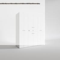 Kenzlife çamaşır-kurutma makinesi dolabı ve giysi dolabı çekmeceli ebuzer sağ raf byz 187*160*60  banyo