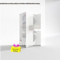 Kenzlife çamaşır-kurutma makinesi dolabı ahi evran sol byz 187*090*60 çekmeceli + tekli duvar rafı hediye