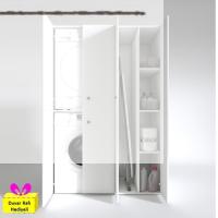Kenzlife çamaşır-kurutma makinesi dolabı kapaklı yaromira byz 180*120*60 banyo arkalıksız + teklif duvar rafı hediyeli