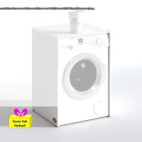 Kenzlife çamaşır&kurutma makinesi dolabı büyük boy afanasi byz 100*80*70 banyo arkalıksız + tekli duvar rafı hediyeli