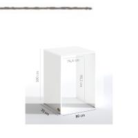 Kenzlife çamaşır&kurutma makinesi dolabı büyük boy afanasi byz 100*80*70 banyo arkalıksız + tekli duvar rafı hediyeli