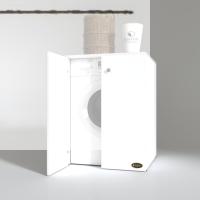 Kenzlife çamaşır&kurutma makinesi dolabı büyük boy kapaklı lubmila byz 100*80*70 banyo ofis kapaklı arkalıksız