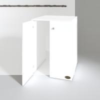 Kenzlife çamaşır&kurutma makinesi dolabı büyük boy kapaklı lubmila byz 100*80*70 banyo ofis kapaklı arkalıksız