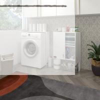 Kenzlife çamaşır makinesi dolabı veronika byz 180*066*20 banyo çift kapaklı arkalıksız