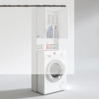 Kenzlife çamaşır makinesi dolabı veronika byz 180*066*20 banyo çift kapaklı arkalıksız