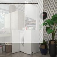 Kenzlife çamaşır makinesi dolabı kasparov byz 180*066*55-20 banyo kapaklı arkalıksız