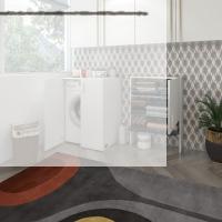 Kenzlife çamaşır makinesi dolabı kasparov byz 180*066*55-20 banyo kapaklı arkalıksız