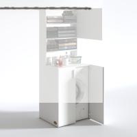 Kenzlife çamaşır makinesi dolabı kasparov byz 180*066*55-20 banyo kapaklı arkalıksız