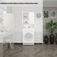 Kenzlife çamaşır makinesi dolabı sinemsepetduble byz 05 li banyo arkalıksız kurutma bulaşık