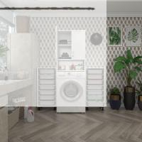Kenzlife çamaşır makinesi dolabı sinemsepetduble byz 07 li banyo arkalıksız kurutma bulaşık