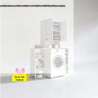 Kenzlife çamaşır makinesi dolabı sinemmaks byz 180*096*30 banyo arkalıklı + tekli duvar rafı hediyeli