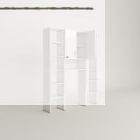 Kenzlife çamaşır makinesi dolabı sinemmaksduble byz 180*126*30 banyo kapaklı arkalıklı raflı