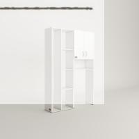 Kenzlife çamaşır makinesi dolabı sinemsüpürge byz 180*126*30 banyo kapaklı arkalıklı raflı