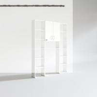 Kenzlife çamaşır makinesi dolabı veronikamaksduble byz 180*126*20 banyo arkalıksız raflı