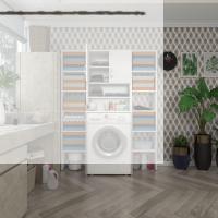 Kenzlife çamaşır makinesi dolabı hayzummaksduble byz 180*126*55 banyo kiler çift kapaklı arkalıklı
