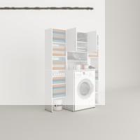 Kenzlife çamaşır makinesi dolabı hayzummaksduble byz 180*126*55 banyo kiler çift kapaklı arkalıklı