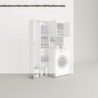 Kenzlife çamaşır makinesi dolabı hayzumsüpürge byz 180*126*55 banyo kiler çift kapaklı arkalıklı